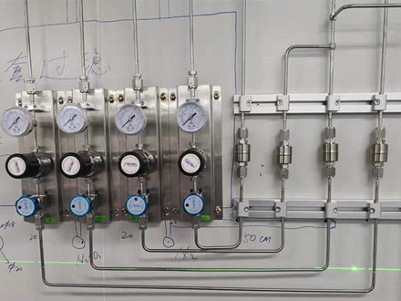 河北气路工程二级压力减压过滤装置-高纯氦气供气系统