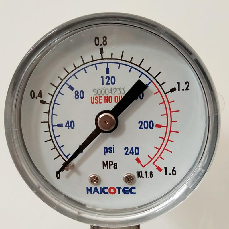 单极减压阀 氧气氮气氦气氢气减压阀 减压表压力表(图2)